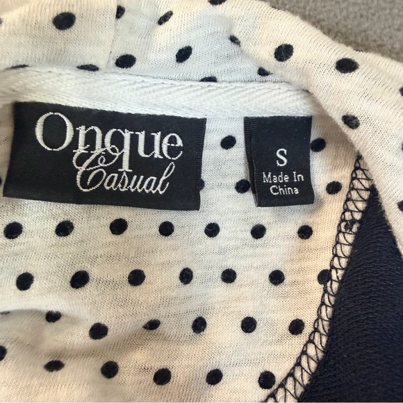 Casual Women’s Jacket-Navy/White Polka Dot- Onque Casuals-Beach/Cruise/Resort- S - Picture 5 of 6
